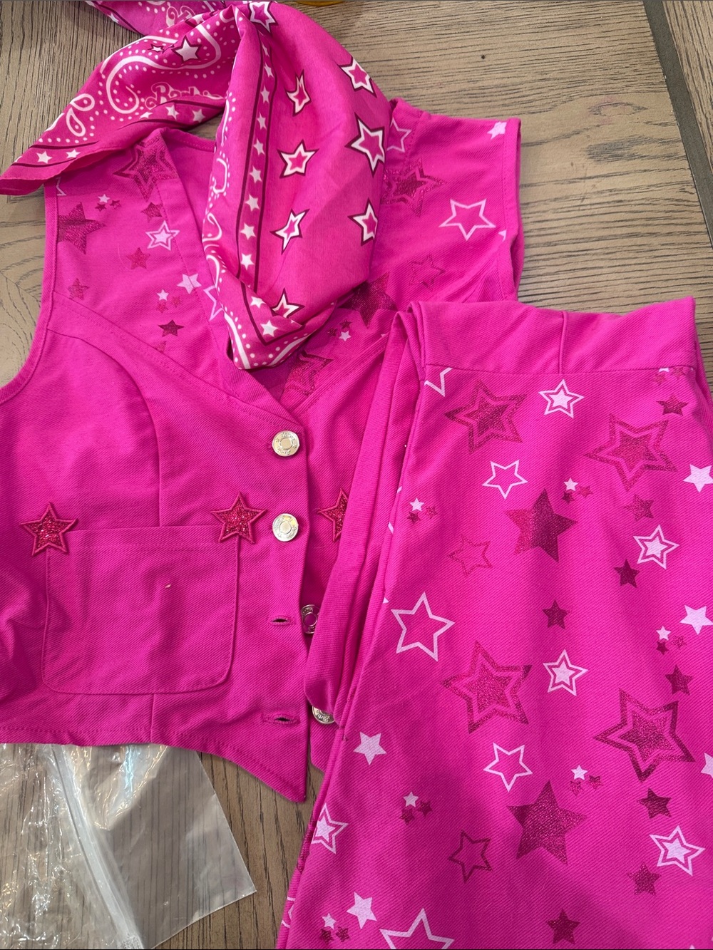 Barbie Bright Pink Lace-Up Top